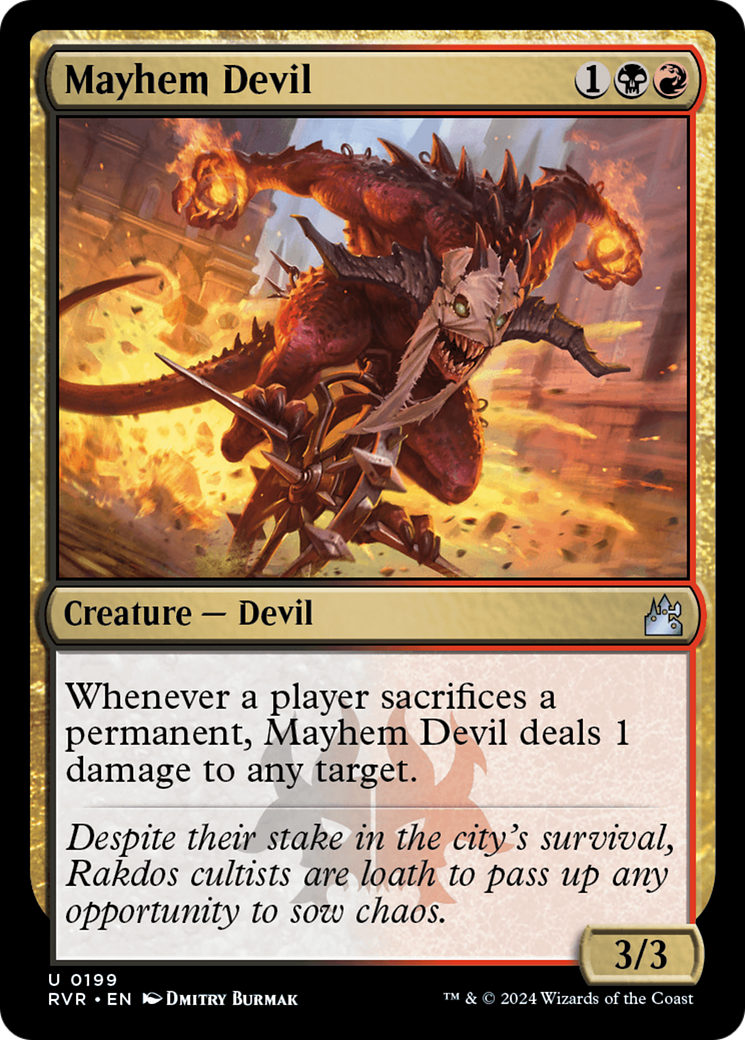 Mayhem Devil [Ravnica Remastered] Foil