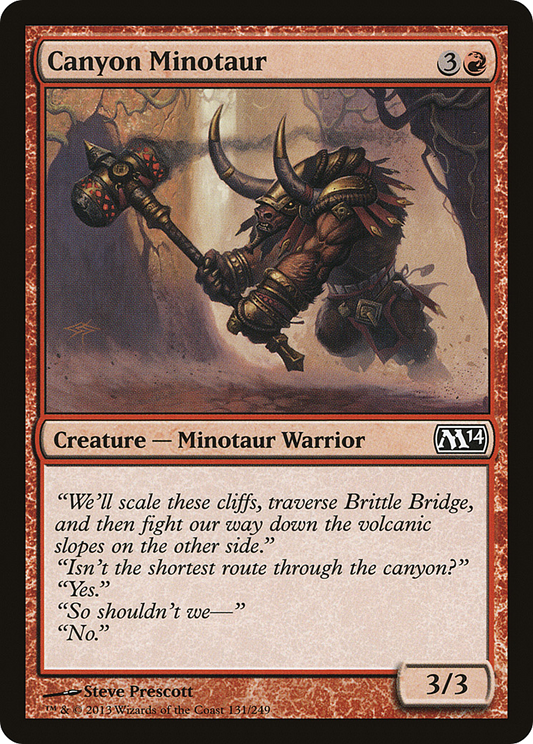 Canyon Minotaur [Magic 2014] Foil