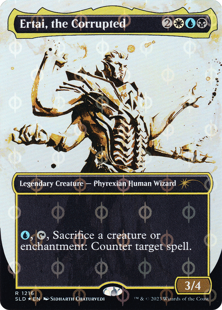 Ertai, the Corrupted (Borderless Ichor Step-and-Compleat Foil) [Secret Lair Drop Series]