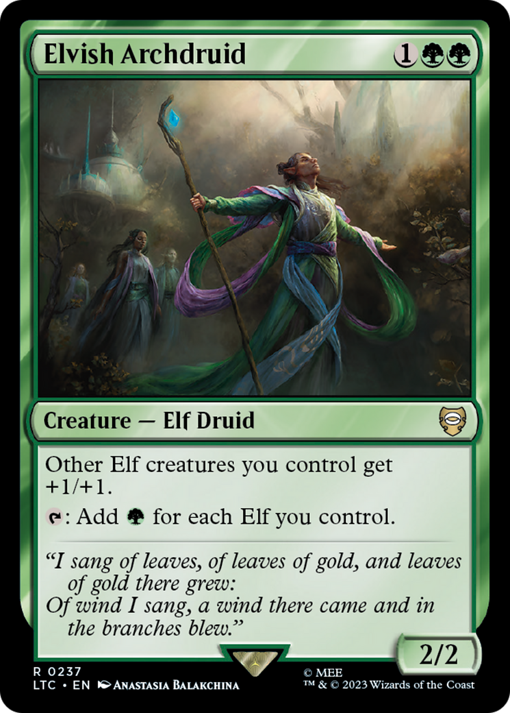 Elvish Archdruid [The Lord of the Rings: Tales of Middle-Earth Commander] | Silver Goblin