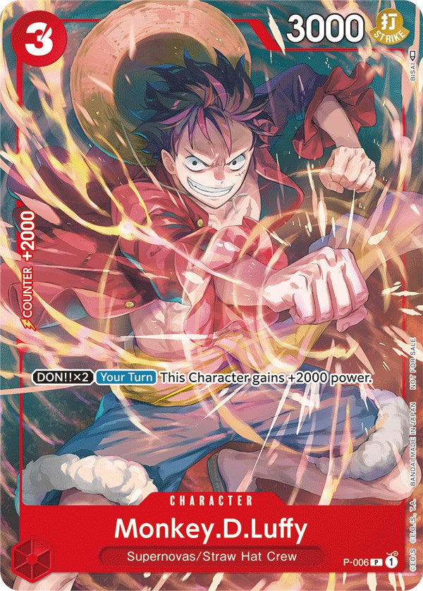 Monkey.D.Luffy (P-006) (Tournament Pack Vol. 1) [One Piece Promotion Cards] | Silver Goblin