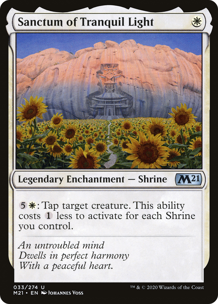 Sanctum of Tranquil Light (033) Foil - Core Set 2021