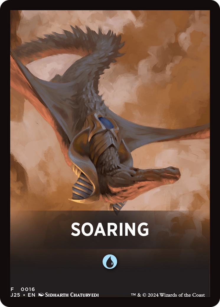 Soaring Theme Card [Foundations Jumpstart Front Cards] | Silver Goblin