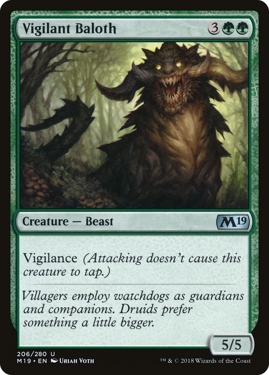 Vigilant Baloth [Core Set 2019] Foil