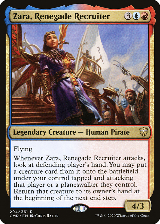 Zara, Renegade Recruiter [Commander Legends] Foil