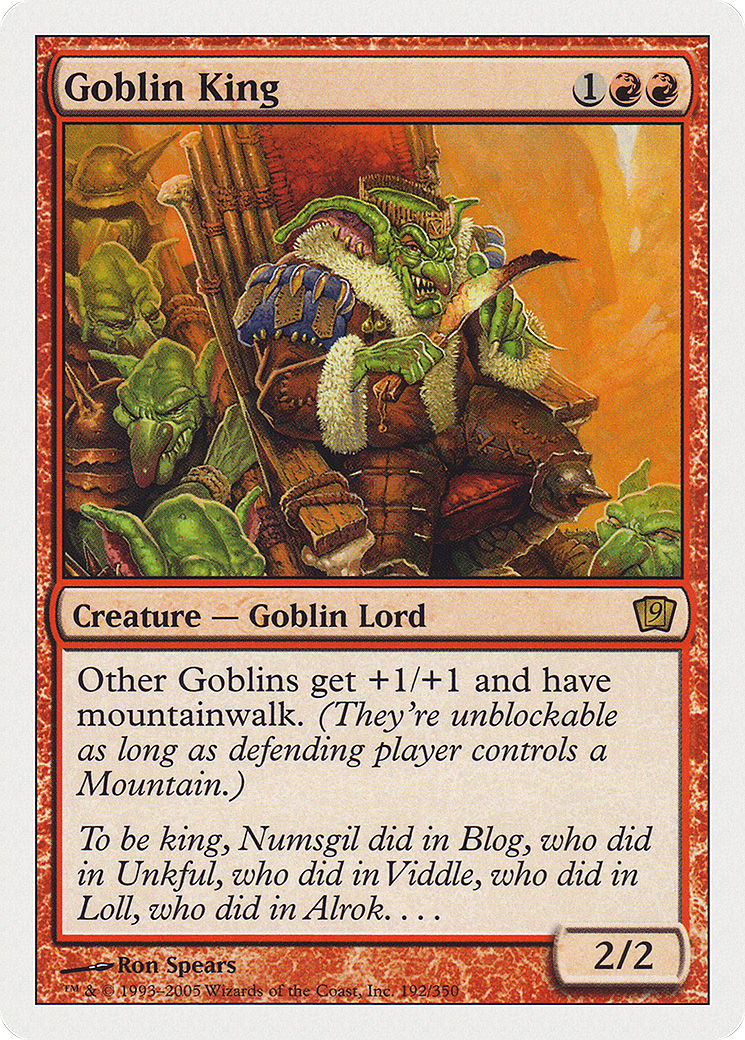 Goblin King (192) - Ninth Edition