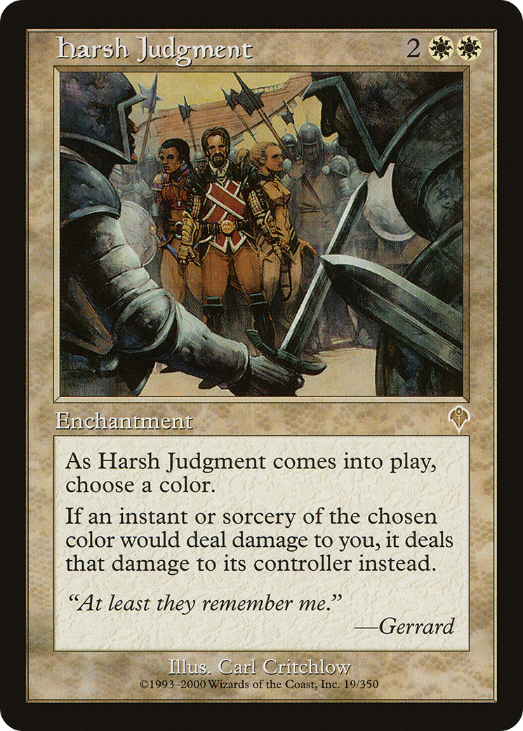Harsh Judgment (019) Foil - Invasion