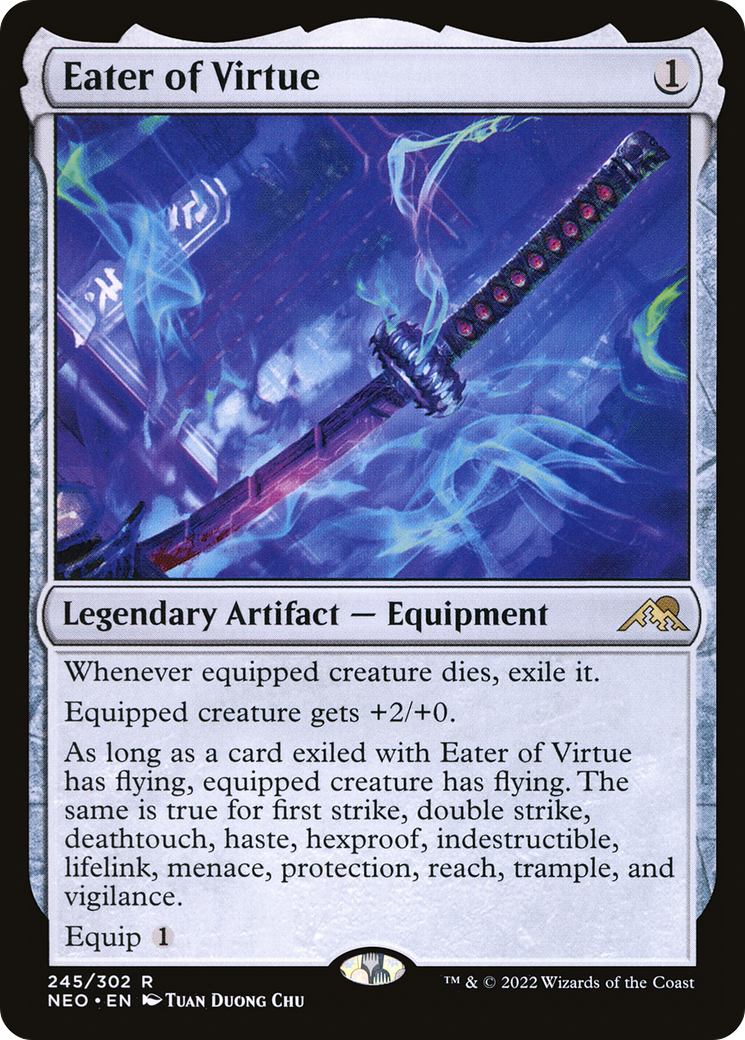 Eater of Virtue [Kamigawa: Neon Dynasty] Foil