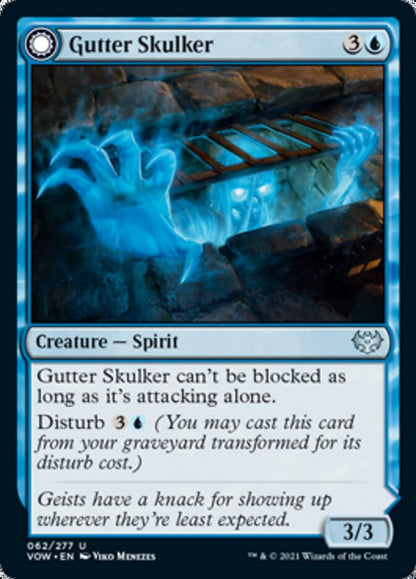Gutter Skulker // Gutter Shortcut [Innistrad: Crimson Vow] Foil