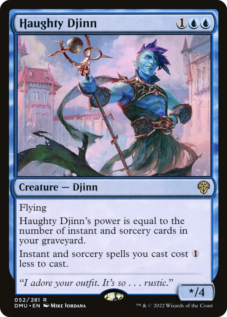 Haughty Djinn [Dominaria United] Foil