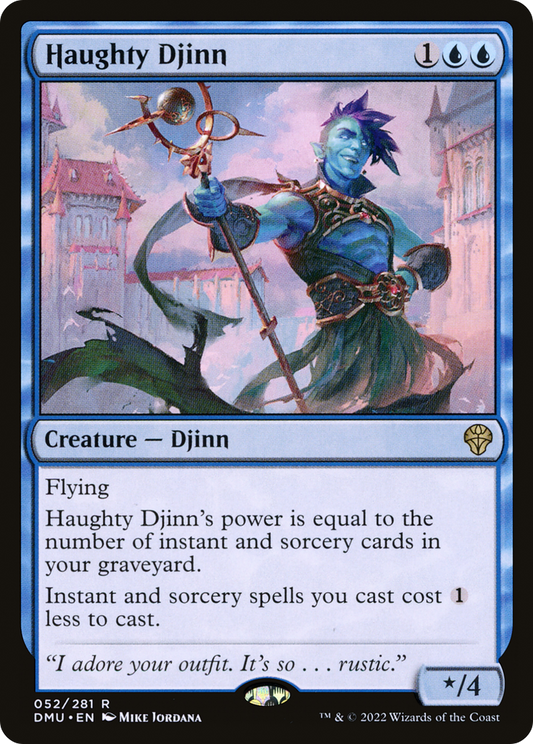 Haughty Djinn [Dominaria United] Foil