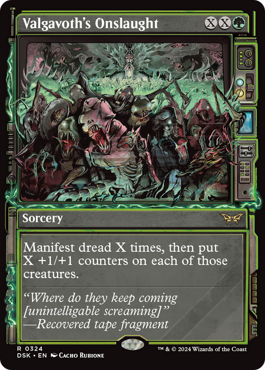 Valgavoth's Onslaught (Showcase) [Duskmourn: House of Horror] Foil