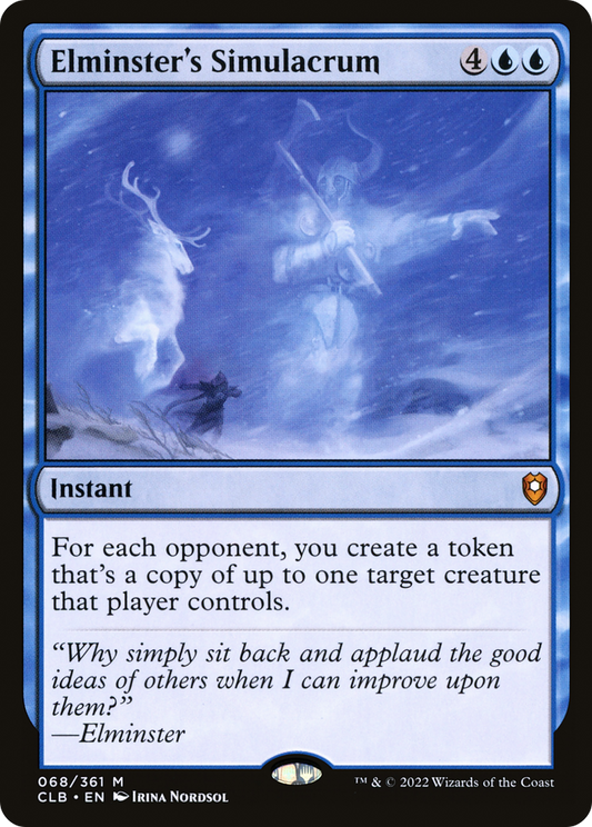 Elminster's Simulacrum [Commander Legends: Battle for Baldur's Gate] Foil