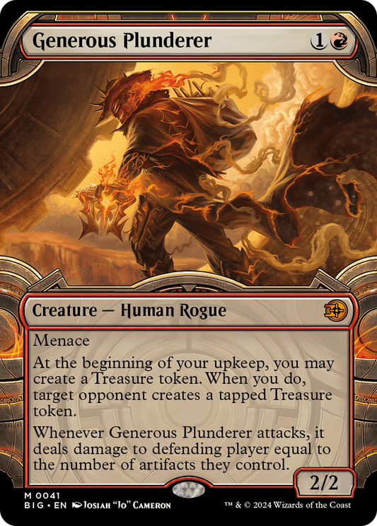 Generous Plunderer (Showcase) [Outlaws of Thunder Junction: The Big Score] Foil