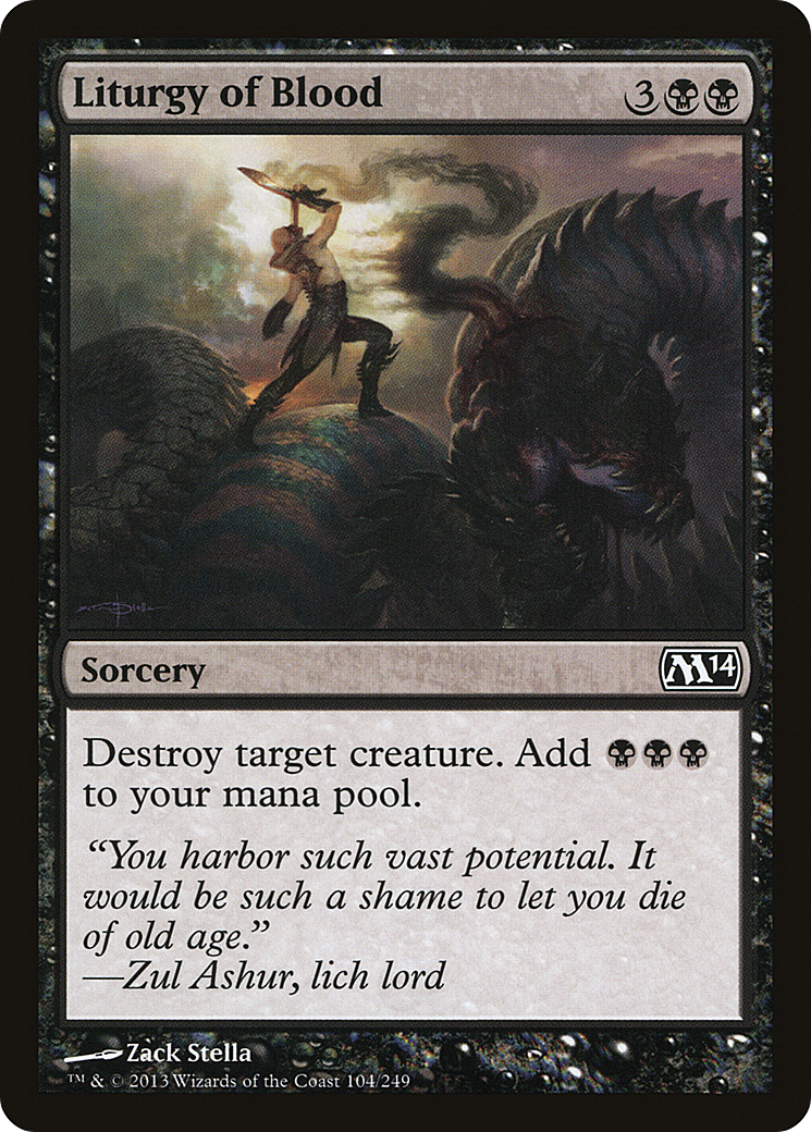 Liturgy of Blood [Magic 2014] Foil
