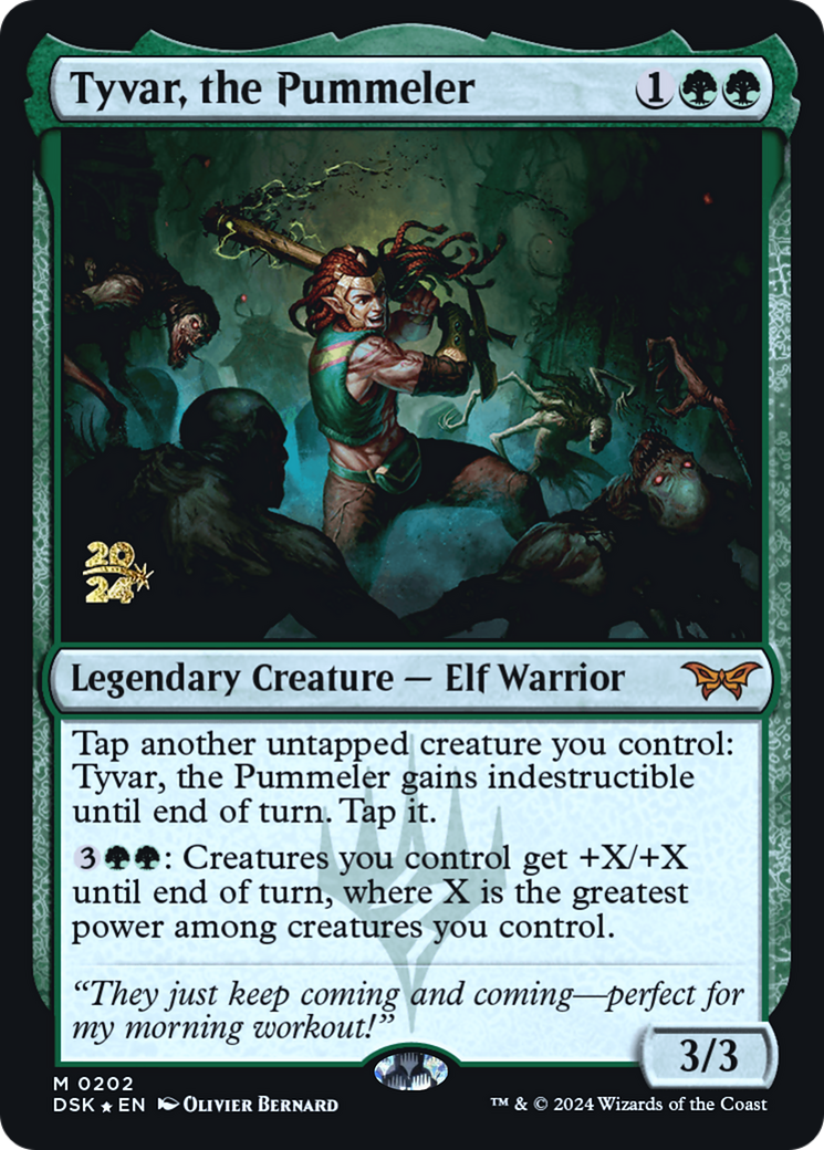 Tyvar, the Pummeler [Duskmourn: House of Horror Prerelease Promos] | Silver Goblin