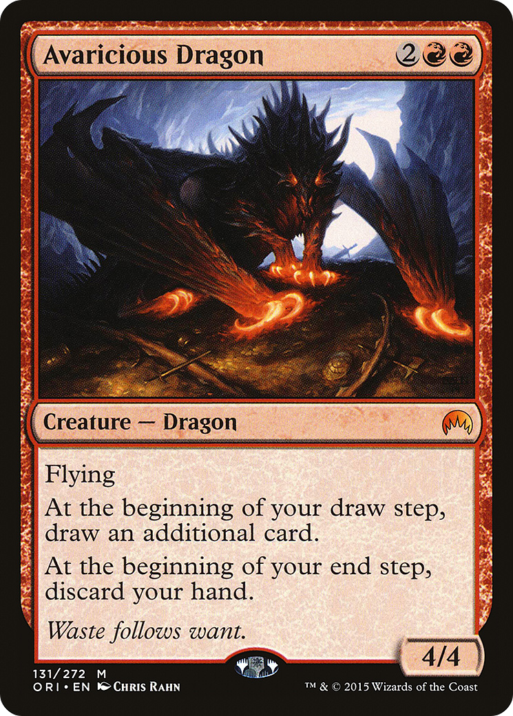 Avaricious Dragon [Magic Origins] Foil