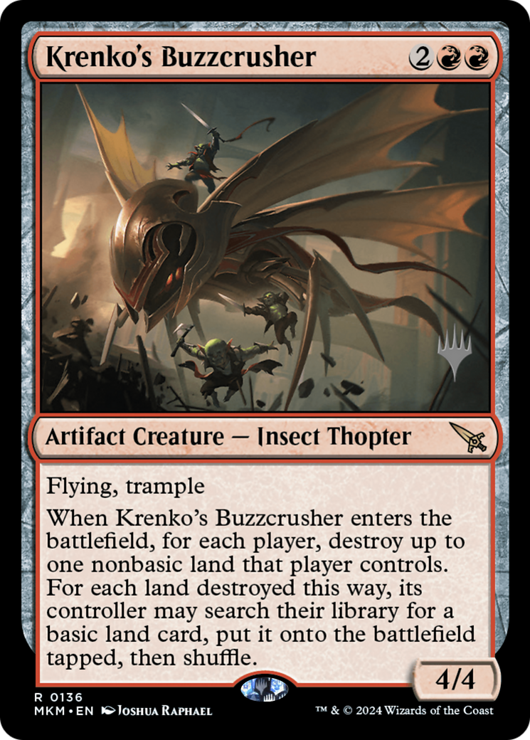 Krenko's Buzzcrusher (Promo Pack) [Murders at Karlov Manor Promos] Foil