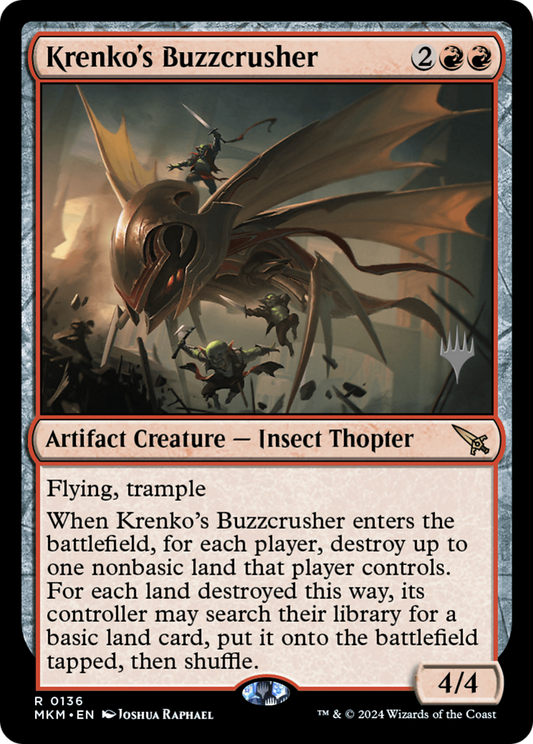 Krenko's Buzzcrusher (Promo Pack) [Murders at Karlov Manor Promos] Foil