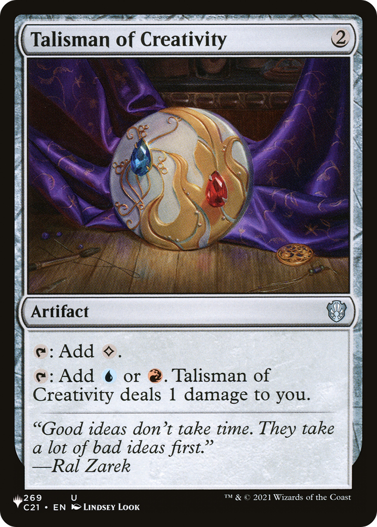 Talisman of Creativity [Secret Lair: Heads I Win, Tails You Lose] | Silver Goblin