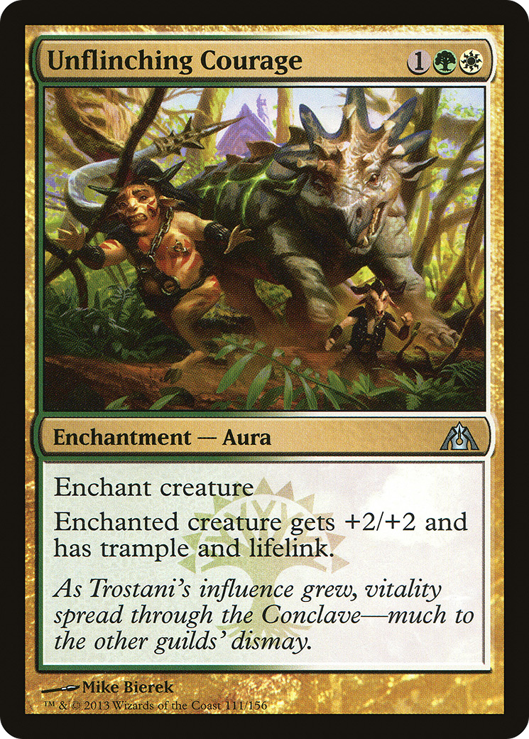 Unflinching Courage [Dragon's Maze] Foil