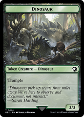 Gnome // Dinosaur (0001) Double-Sided Token [The Lost Caverns of Ixalan Tokens] | Silver Goblin