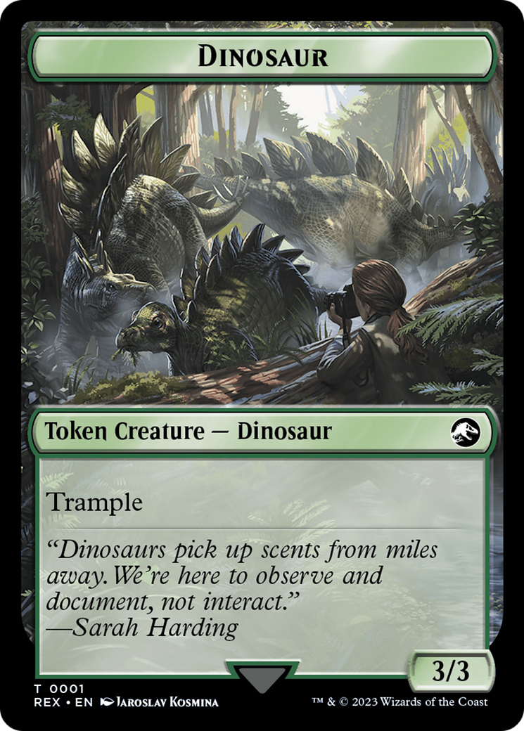 Map // Dinosaur (0001) Double-Sided Token [The Lost Caverns of Ixalan Tokens] | Silver Goblin