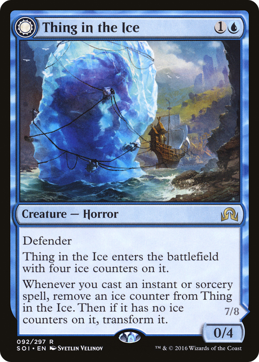 Thing in the Ice // Awoken Horror [Shadows over Innistrad] Foil