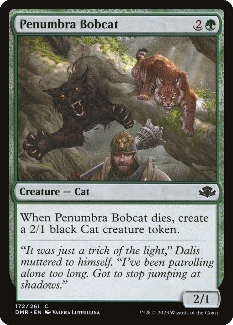 Penumbra Bobcat [Dominaria Remastered] | Silver Goblin