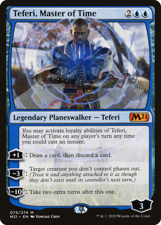 Teferi, Master of Time (Promo Pack) (75) [Core Set 2021 Promos] Foil