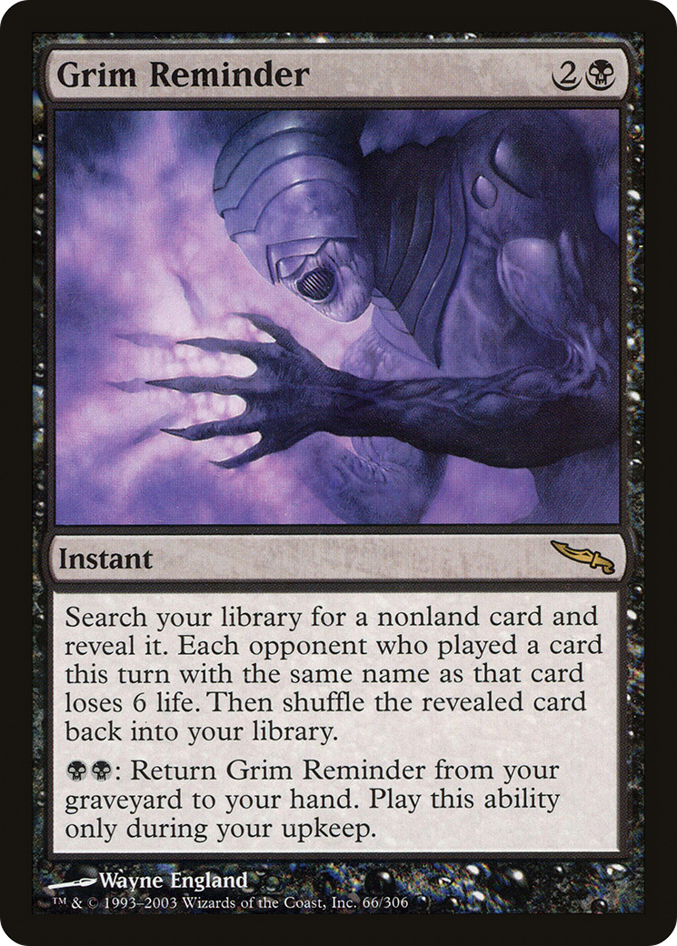 Grim Reminder [Mirrodin] | Silver Goblin