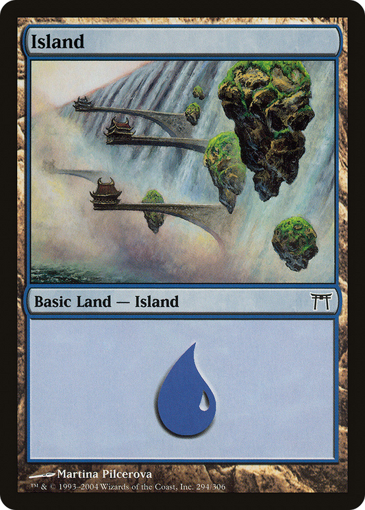 Island (294) [Champions of Kamigawa] Foil
