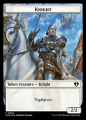 Treasure // Knight Double-Sided Token [Commander Masters Tokens] | Silver Goblin