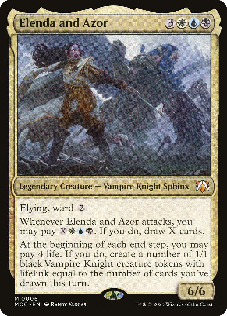 Elenda and Azor [March of the Machine Commander] Foil