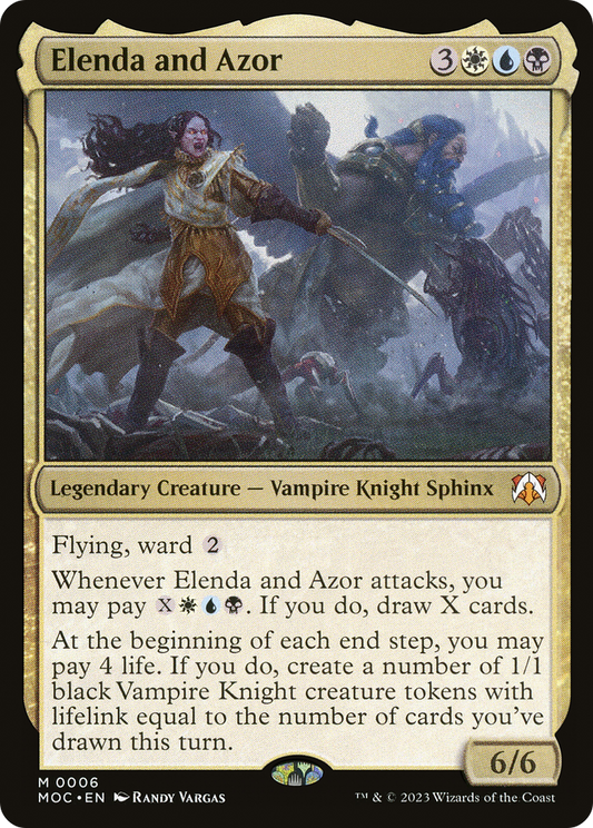 Elenda and Azor [March of the Machine Commander] Foil