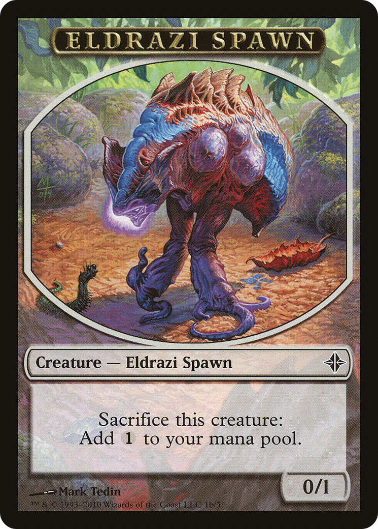 Eldrazi Spawn Token (1b/5) [Rise of the Eldrazi Tokens] | Silver Goblin