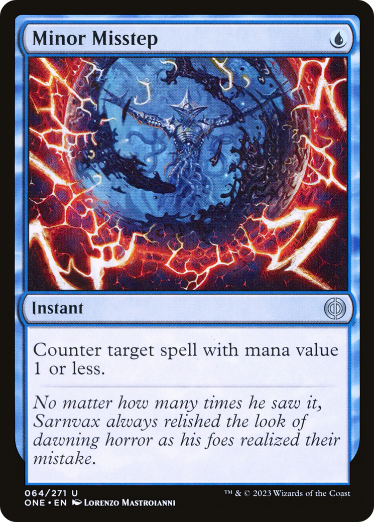 Minor Misstep [Phyrexia: All Will Be One] Foil