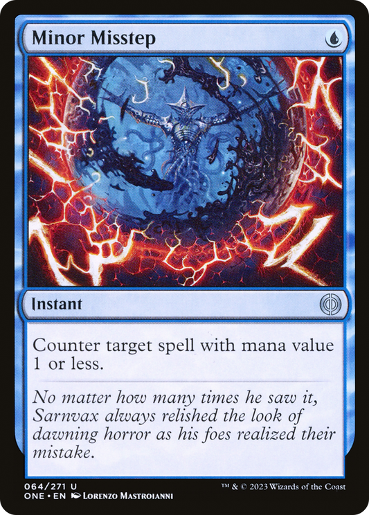 Minor Misstep [Phyrexia: All Will Be One] Foil