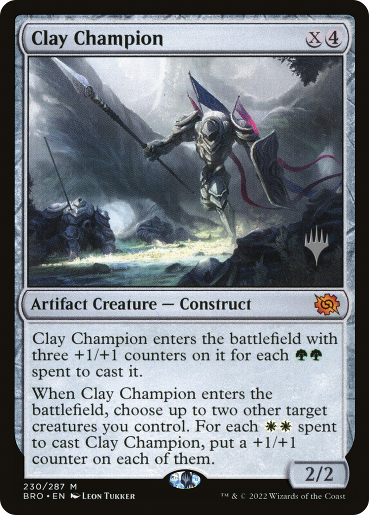 Clay Champion (Promo Pack) [The Brothers' War Promos] Foil