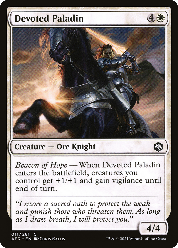 Devoted Paladin [Dungeons & Dragons: Adventures in the Forgotten Realms] Foil