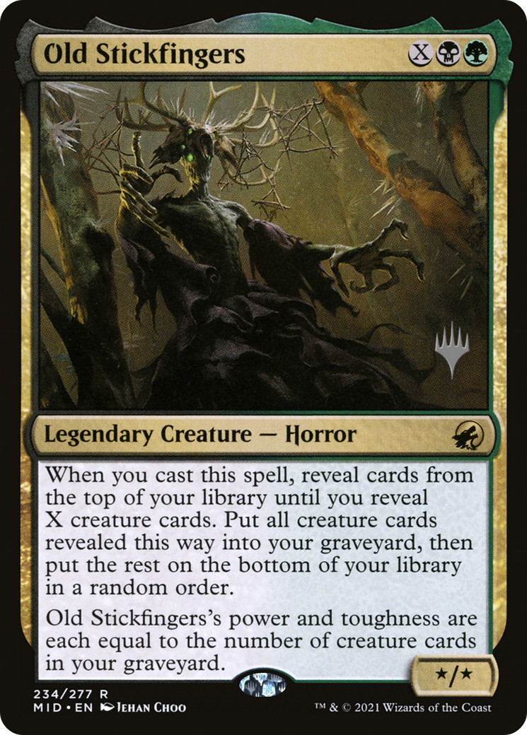 Old Stickfingers (Promo Pack) [Innistrad: Midnight Hunt Promos] | Silver Goblin