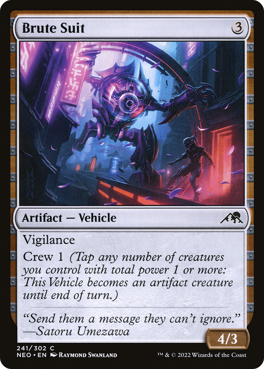 Brute Suit [Kamigawa: Neon Dynasty] Foil