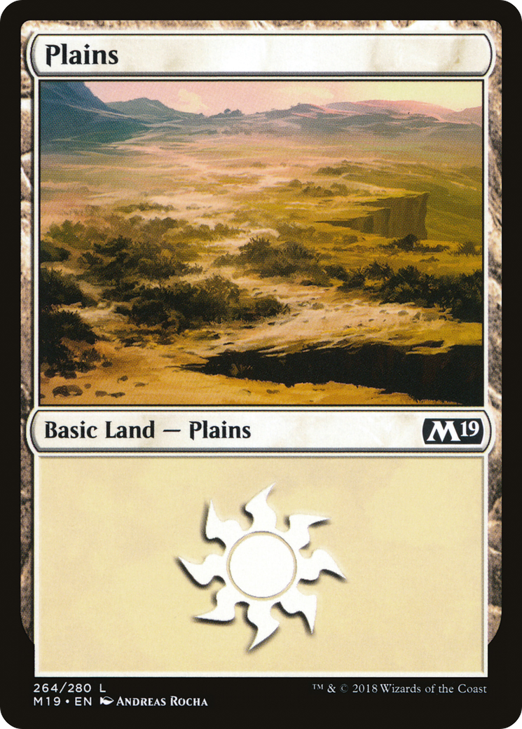 Plains (264) [Core Set 2019] Foil