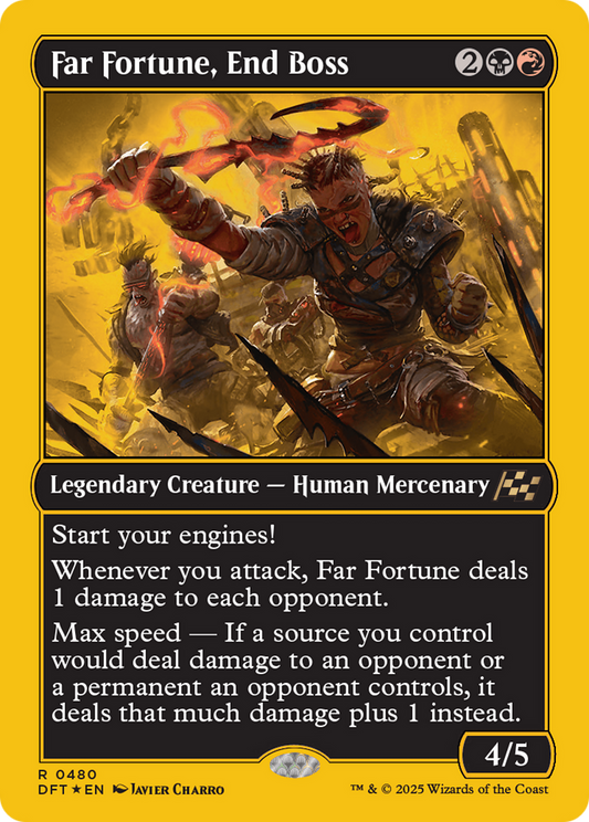 Far fortune, End Boss (First-Place Foil) Foil (480) - Aetherdrift