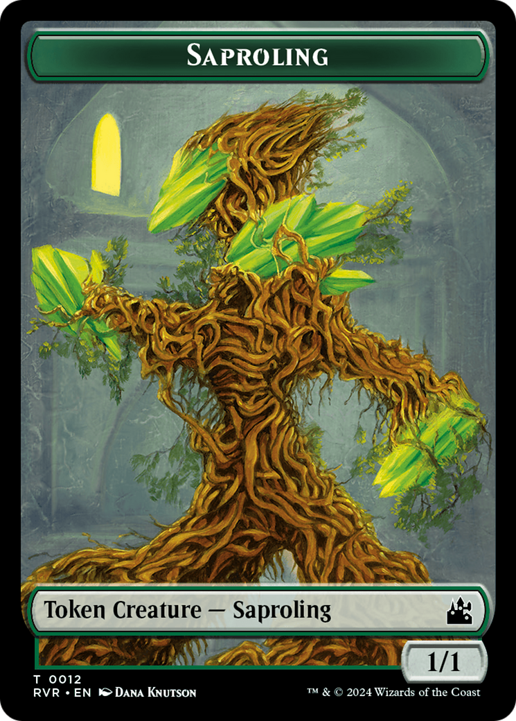 Saproling // Goblin (0009) Double-Sided Token [Ravnica Remastered Tokens] | Silver Goblin