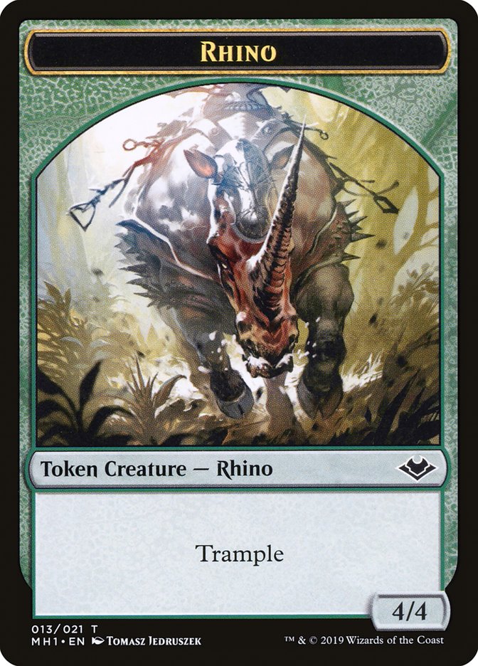 Rhino Token [Modern Horizons Tokens] | Silver Goblin