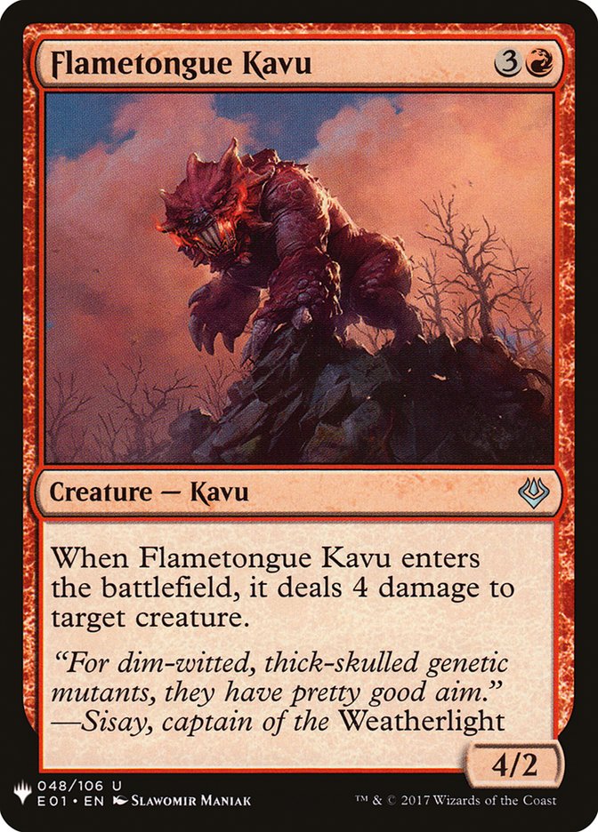 Flametongue Kavu [Mystery Booster] | Silver Goblin