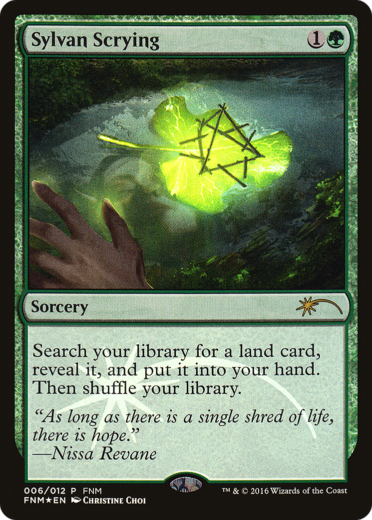 Sylvan Scrying (006) Foil - Friday Night Magic 2016