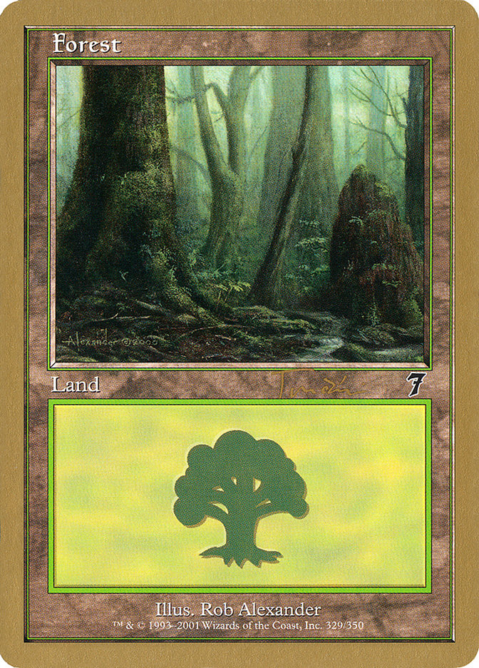 Forest (jt329) (Jan Tomcani) [World Championship Decks 2001] | Silver Goblin