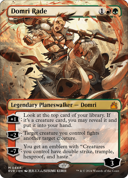 Domri Rade (Anime Borderless) [Ravnica Remastered] Foil